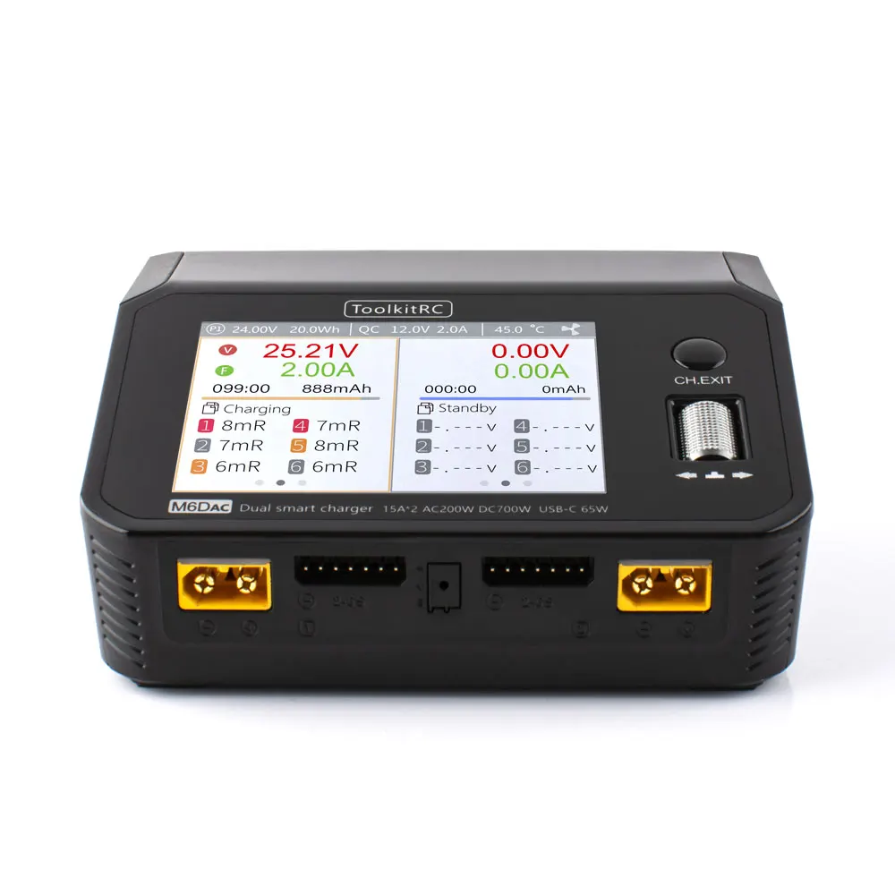 ToolkitRC M6DAC AC 200W DC 700 – обзор и цена Toolkitrc M6Dac Smart Charger
