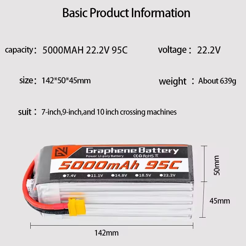 Липо-аккумулятор 6S 5000мАч XT – обзор и цена 6S Lipo Battery 22.2V 5000Mah